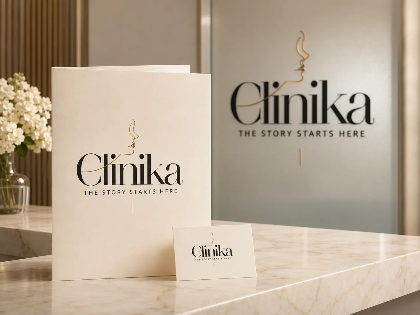 تطبيقات الهوية البصرية لعلامة Clinika من ديوانك