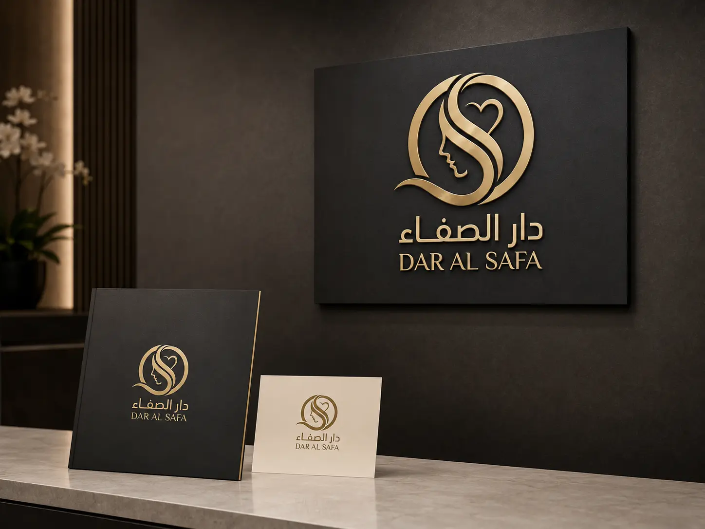 تطبيقات الهوية البصرية لعلامة دار الصفاء من ديوانك